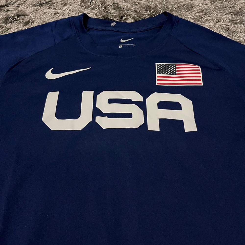 Nike 2023 USA International Team Pro Elite Track Shirt Size Small (AO8700-492) - Picture 3 of 5